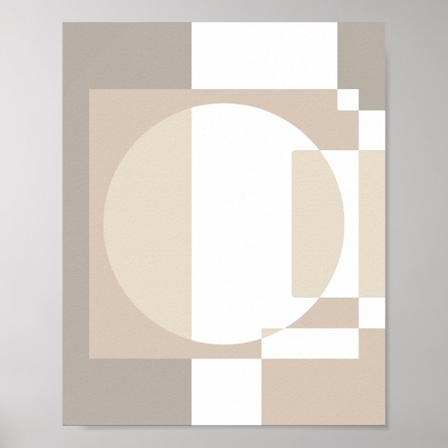 Soft Geometric Blocks – Simple and Sleek Poster (Framsidan)