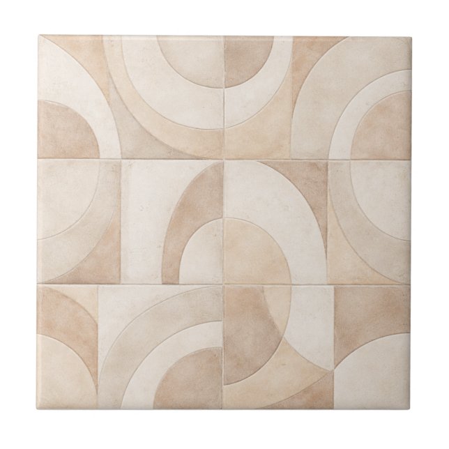 Soft Geometric Seamless Ceramic Tile Kakelplatta (Framsidan)