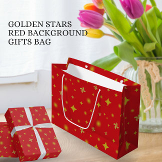 Soft Glow Golden Stars & Floral Petals Pattern