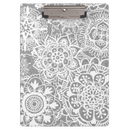 Soft Grått Mandala Mönster