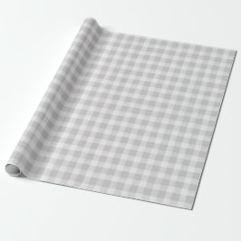 Soft Grått White English Land Check Play Gift Presentpapper