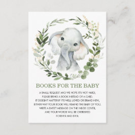 Soft Greenery Guld Elephant Bokar för Baby Bibliot Tilläggskort