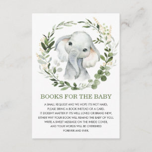 Soft Greenery Guld Elephant Bokar för Baby Bibliot Tilläggskort