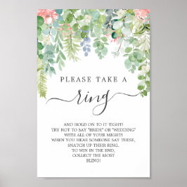 Soft Greenery Möhippa Ring Game Poster