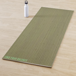Soft Grönt Bamboo Struktur Yoga Mat
