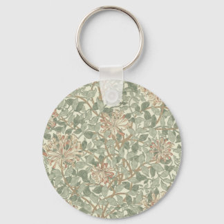 Soft Grönt Vintage William Morris Honeysuckle Nyckelring