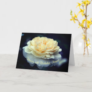 Soft Gul ros Flower Personlig Birthday Kort