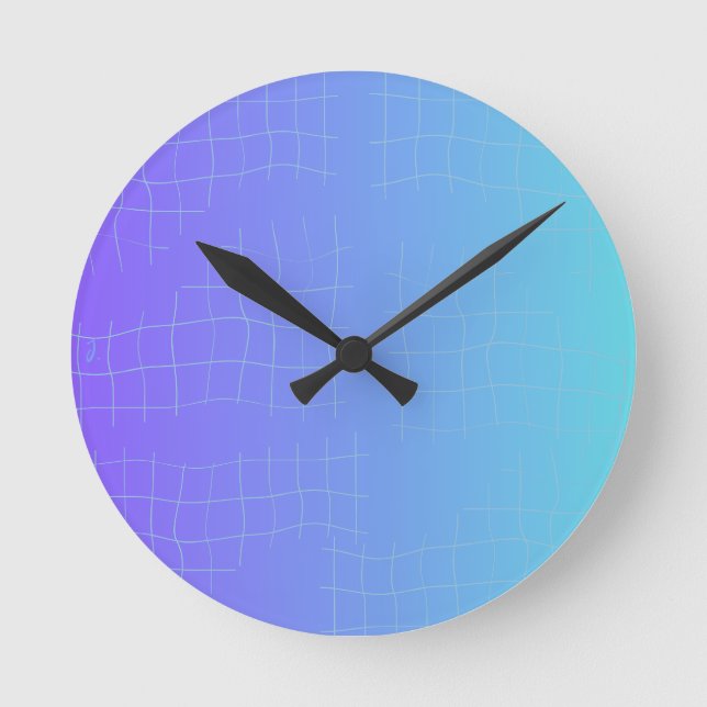 Soft Harmony Abstract Wall Clock Rund Klocka (Framsida)