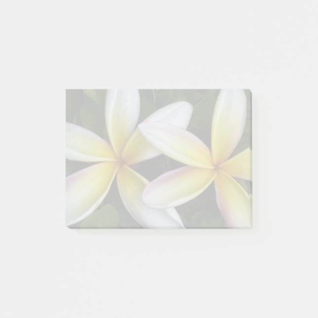 Soft Hawaiian Plumerias Post-it Block (Framsida)