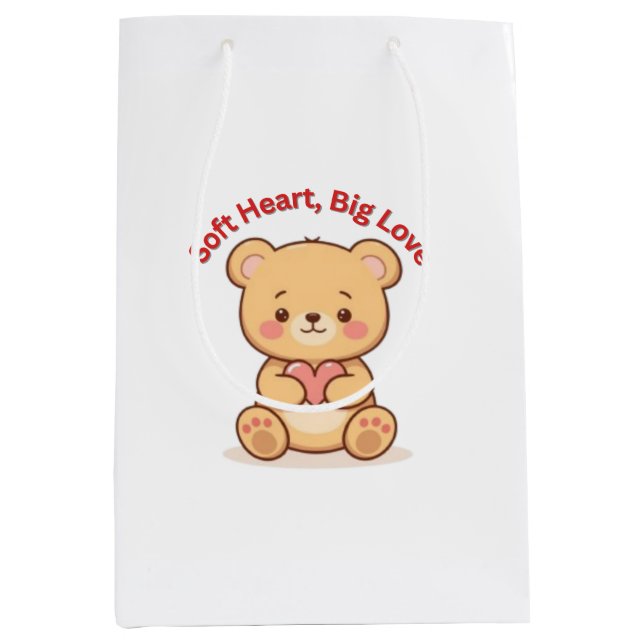 Soft Heart Big Love Cute Teddy Bear (Framsidan)