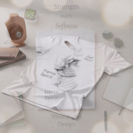 Soft Heart Fierce Spirit Female Lioness T-Shirt