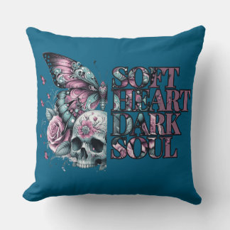 Soft Heart Mörk Soul Pastel Goth Kudde