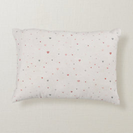 Soft Heart Pattern Accent Pillow Prydnadskudde