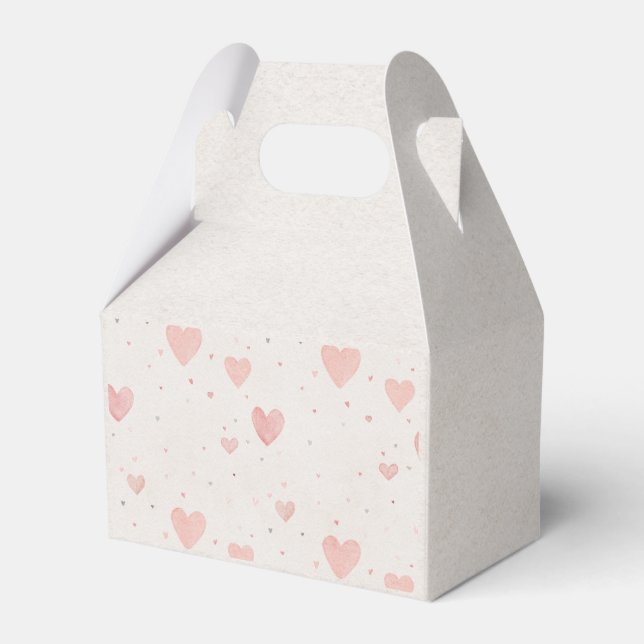 Soft Heart Pattern Favor Box Presentaskar (Framsidan Sidan)