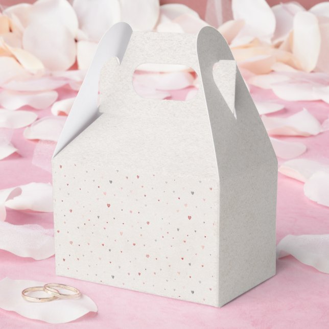 Soft Heart Pattern Favor Box Presentaskar (Bröllop)