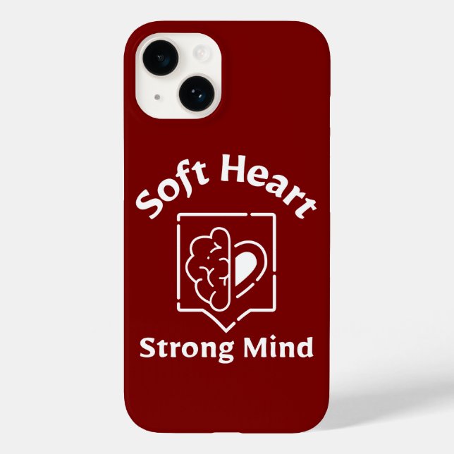 Soft Heart Strong Mind Phone Case (Baksida)