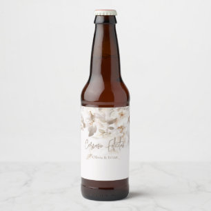 Soft Höst löv Cervesio Felicitas Beer Ölflaska Etikett