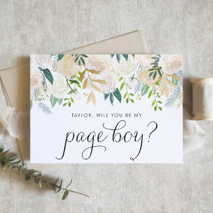 Soft Ivory Flowers kommer du att bli min Page Boy