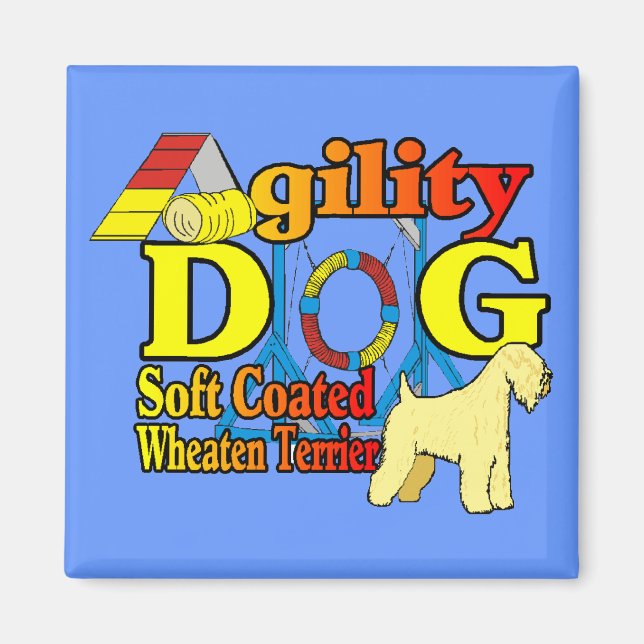 Soft_Jackat_Wheaten_Terrier_Agilitet Magnet (Framsidan)