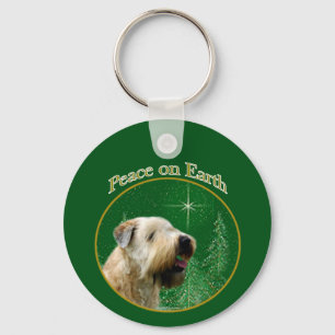 Soft Jackat Wheaten Terrier Peace Nyckelring
