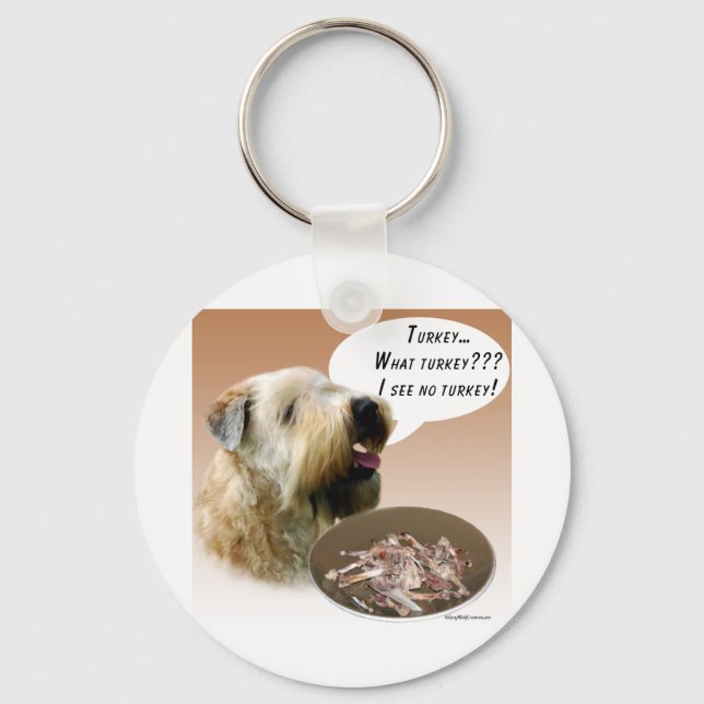 Soft Jackat Wheaten Terrier Turkiet Nyckelring (Framsida)
