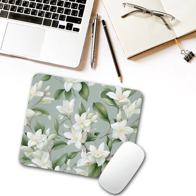 Soft Jasmine Floral Elegance  Musmatta (Skapare uppladdad)