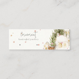 Soft Julgran House Snö Earring Stud Holder Mini Visitkort