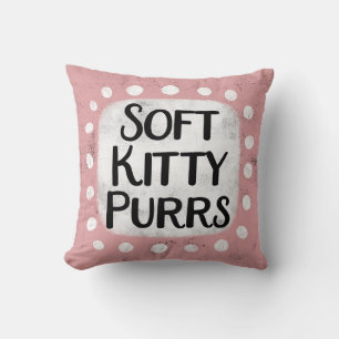 Soft Kattunge Purrs Dekorativ kudde