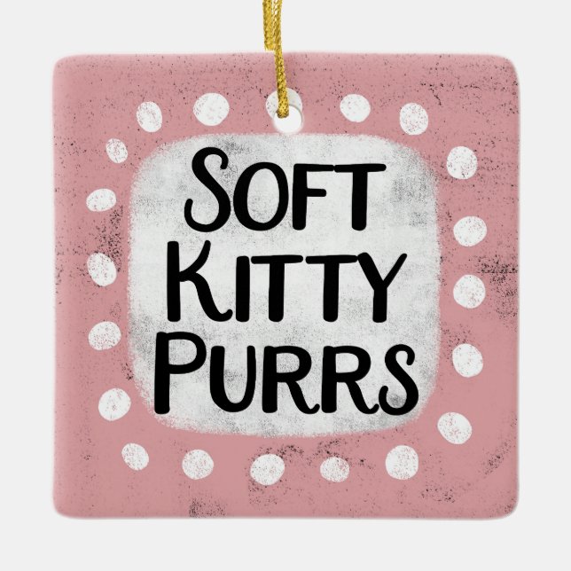 Soft Kattunge Purrs Ornament (Framsida)