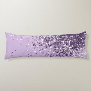Soft Lavender Dam Glitter #1 (Faux Glitter) #art Kroppskudde