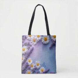 Soft Lila Garden Tote Bag Tygkasse