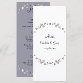 Soft Lila Scottish Heather Bröllop Meny