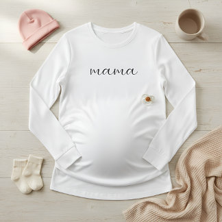 Soft Long Sleeve Maternity Top for Pregnant Moms  T Shirt