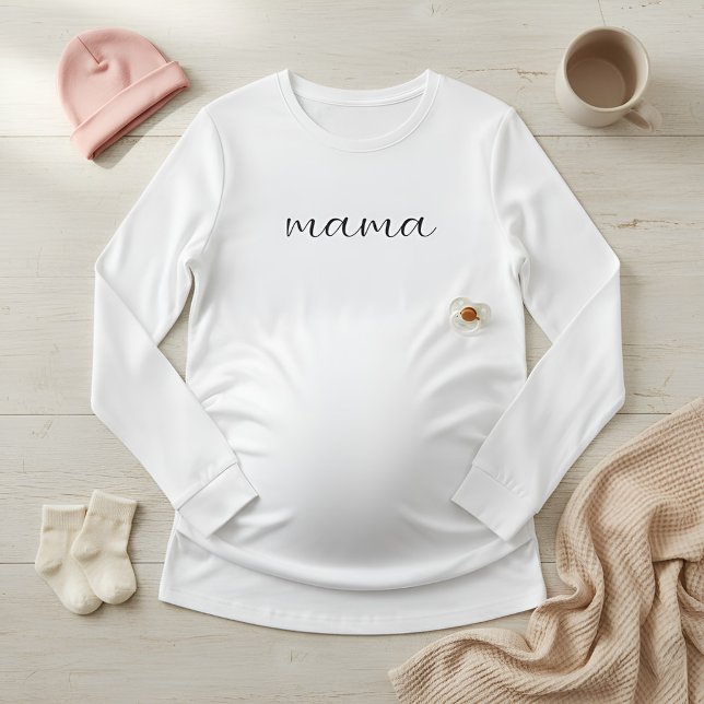 Soft Long Sleeve Maternity Top for Pregnant Moms  T Shirt (Skapare uppladdad)