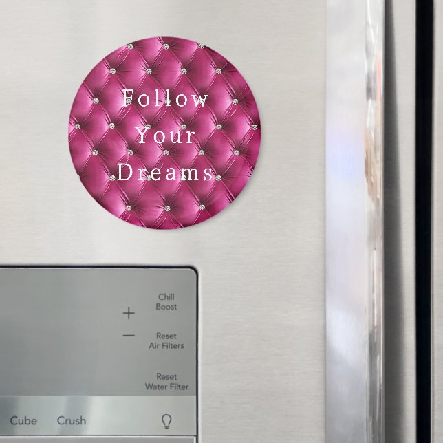 Soft Luxury Rosa Faux Velvet Magnet (In Situ (Fridge))