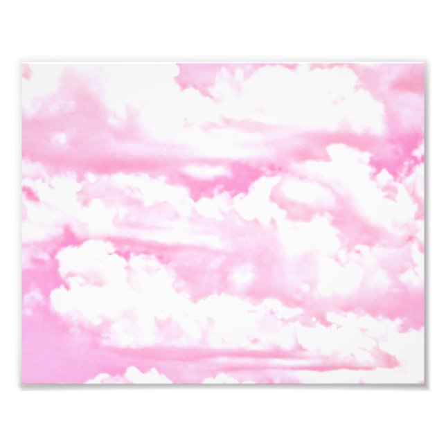 Soft Lycklig Ro Clouds Decor Fototryck (Framsidan)
