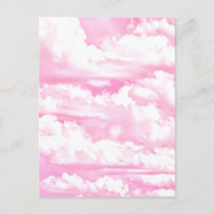 Soft Lycklig Ro Clouds Decor Vykort