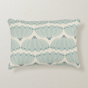 Soft Mint och Beige Scallop Prydnadskudde