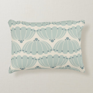 Soft Mint och Beige Scallop Prydnadskudde