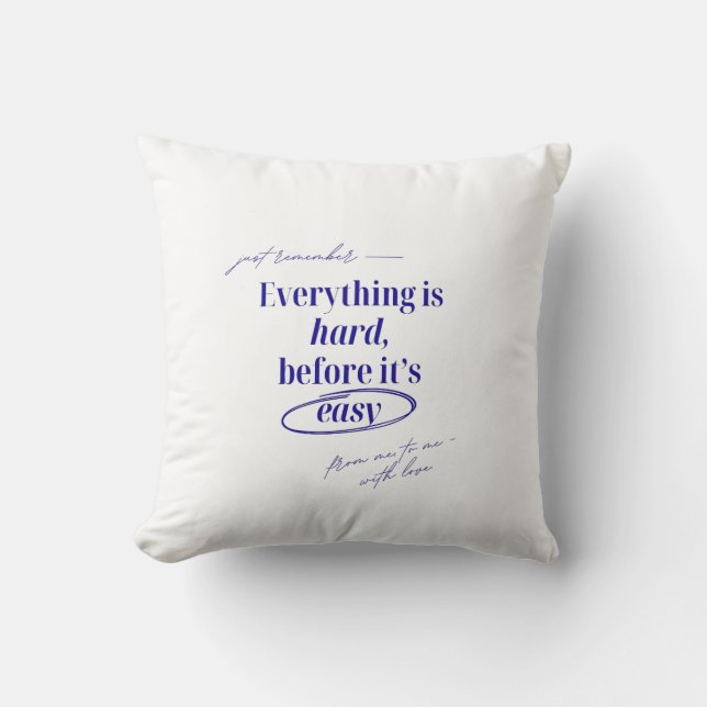 Soft Motivational Pillow Kudde (Framsida)
