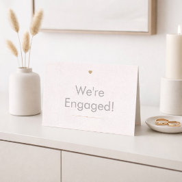 Soft Neutral Engagement Reveal Enclosure Card Tilläggskort