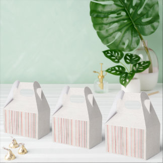 Soft Neutral Stripe Favor Box Presentaskar