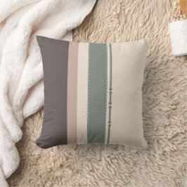 Soft Neutral Striped Throw Pillow – Minimalist Kudde