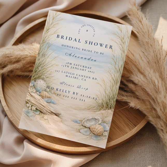 Soft Ocean Blue Bridal Shower Inbjudningar (Skapare uppladdad)