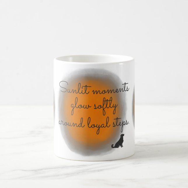 Soft Orange Golden Retriever Custom Photo Kaffemugg (Center)