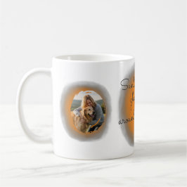 Soft Orange Golden Retriever Custom Photo Kaffemugg