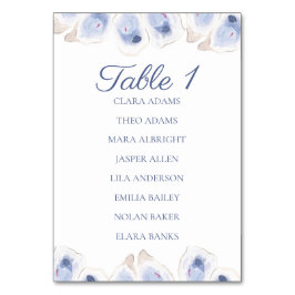 Soft Oyster Minimalist Seating Cards Bordsnummer