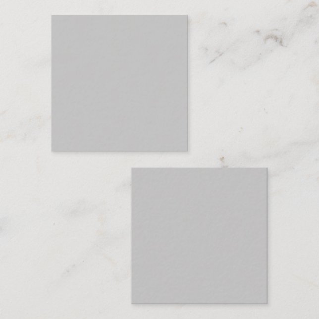 Soft Pale Gray Geometric Fyrkantigt Visitkort (Fram/baksida)