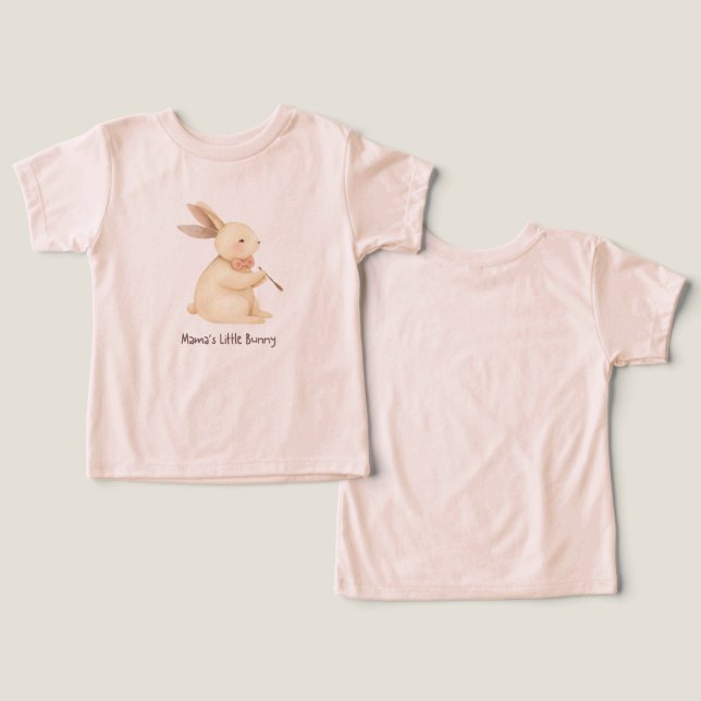 Soft Pastel Baby Outfit T Shirt (Design fram och bak)