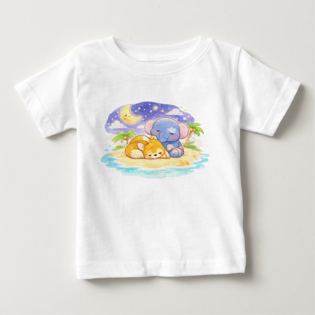 Soft Pastel Drawing of Toy Characters T Shirt (Framsida)
